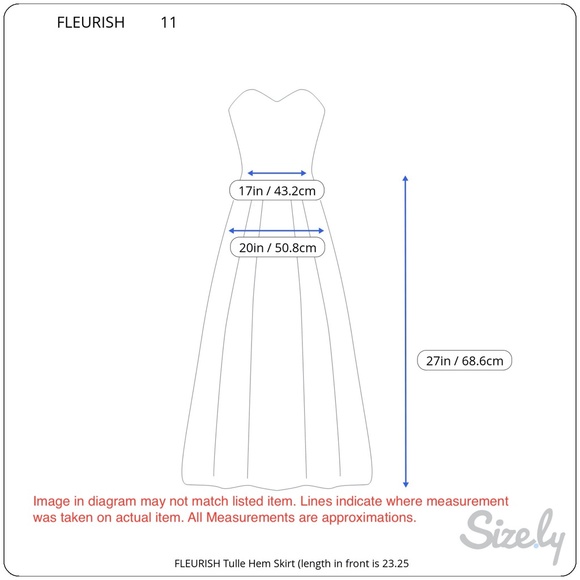 Fleurish Tulle Hem Skirt in Gray w/ Black Tulle - Picture 8 of 8